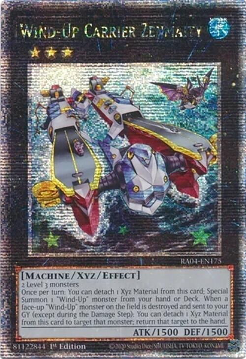Wind-Up Carrier Zenmaity - RA04-EN175 - (Quarter Century Secret Rare) - 1st Edition